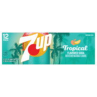 7-UP Soda, Tropical Flavored, 12 Pack, 12 Each