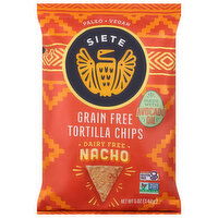 Siete Dairy Free Grain Free Nacho Tortilla Chips, 5 Ounce