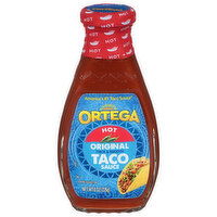 Ortega Original Thick and Smooth Hot Taco Sauce, Kosher, 8 Ounce