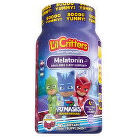 L'il Critters Melatonin, for Ages 4+, Sugar Free, Gummies, Yummy Berry Flavor, 60 Each