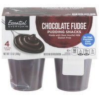 Essential Everyday Pudding Snacks, Chocolate Fudge, 4 Each