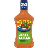 Kraft Zesty Italian Salad Dressing Family Size, 24 Fluid ounce