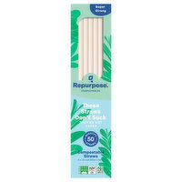 Repurpose Compostables Super Strong Straws, 50 Each