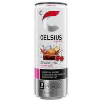 Celsius Live Fit Sparkling Cherry Cola Energy Drink, 12 Fluid ounce