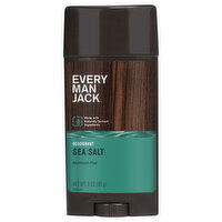 Every Man Jack Deodorant, Aluminum Free, Sea Salt, 3 Ounce