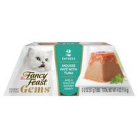 Fancy Feast Gems Gourmet Pate Mousse Pate with Tuna Cat Food, 2 Each