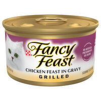 Fancy Feast Cat Food, Gourmet, Chicken Feast in Gravy, Grilled, 3 Ounce