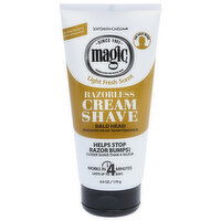 Magic Razorless Cream Shave, Light Fresh Scent, 6 Ounce