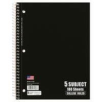 Norcom Notebook, College Ruled, 180 Sheets, 1 Each