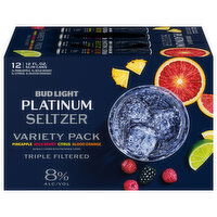 Bud Light Platinum Assorted Seltzer Variety Pack, 12 Each