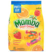 Mamba Strawberry/Raspberry/Orange Fruit Chews Party Size, 30 Ounce
