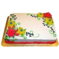 Cub Floral Bouquet Sheet Cake, 1 Each