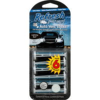 Refresh Your Car! Auto Vent Sticks, Lightning Bolt, Ice Storm, 6 Pack, 6 Each