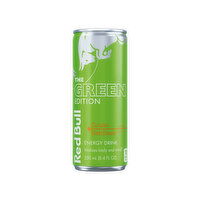 Red Bull Green Edition Energy Drink Green Edition Energy Drink, Curuba Elderflower, with 80mg Caffeine, Taurine & B Vitamins, 8.4 Fluid ounce