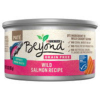 Beyond Cat Food, Natural, Wild Salmon Recipe, Grain Free, Pate, 3 Ounce