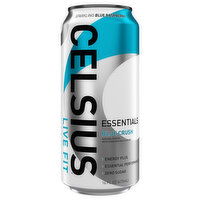 Celsius Live Fit Essentials Zero Sugar Blue Crush Energy Drink, 16 Fluid ounce