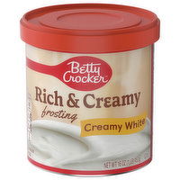 Betty Crocker Frosting, Creamy White, Rich & Creamy, 16 Ounce