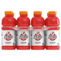 Gatorade Zero Thirst Quencher, Zero Sugar Fruit Punch, 8 Each