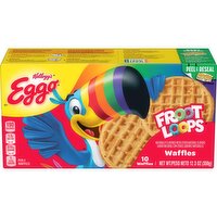 Eggo Froot Loops Frozen Waffles, Froot Loops, 12.3 Ounce