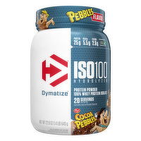 Dymatize ISO100 Hydrolyzed Protein Powder, Cocoa Pebbles, 22.6 Ounce