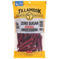 Tillamook Country Smoker Smoked Sausages, Zero Sugar, Original, 10 Ounce