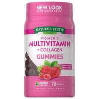 Nature's Truth Multivitamin + Collagen, Women's, Gummies, Natural Mixed Berry Flavor, 70 Each