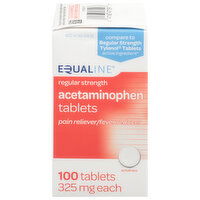 Equaline Acetaminophen, Regular Strength, 325 mg, Tablets, 100 Each