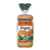 Thomas' Whole Wheat Pre-sliced Bagels, 6 count, 20 oz, 6 Each