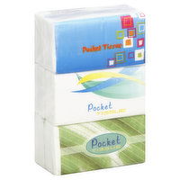 Regent Facial Tissue, Pocket, White, 3 Ply, 6 Each