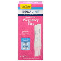 Equaline Pregnancy Test, Early Result, 2 Each