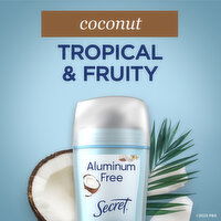 Secret Aluminum Free Secret Aluminum Free Deodorant for Women, Coconut, 2.4 oz, 2.4 Ounce