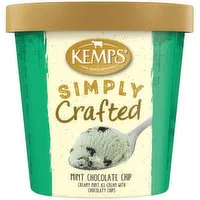 Kemps simply crafted Mint Chocolate Chip Premium Ice Cream, 1 Pint