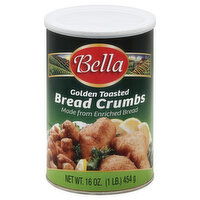 Bella Bread Crumbs, Golden Toasted, 16 Ounce