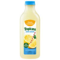 Tropicana Lemonade Drink, Zero Sugar, Classic, 46 Fluid ounce