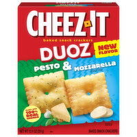 Cheez-It Duoz Baked Snack Crackers, Pesto & Mozzarella, 12.4 Ounce