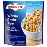 Birds Eye Steamfresh Whole Grain Rice with Corn, Carrots and Peas Frozen Rice, 10 Ounce