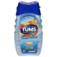 Tums Smoothies Antacid, Extra Strength 750, Chewable Tablets, Assorted Fruit, 60 Each