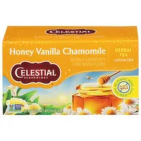 Celestial Seasonings Herbal Tea, Caffeine Free, Honey Vanilla Chamomile, Tea Bags, 20 Each