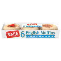 Bays English Muffins, Sourdough, 6 Each