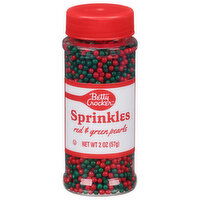 Betty Crocker Sprinkles, Red & Green Pearls, 2 Ounce