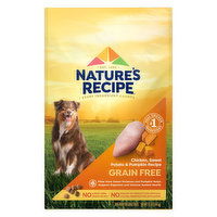 Nature's Recipe Dog Food, Grain Free, Chicken, Sweet Potato & Pumpkin Recipe, Adult, 12 Pound