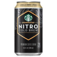 Starbucks Nitro Cold Brew Premium Vanilla Sweet Cream Coffee Drink, 9.6 Fluid ounce