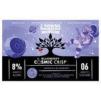 2 Towns Ciderhouse Cosmic Crisp Cider, Imperial Blueberry, 6 Each