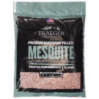 Traeger Hardwood Pellets, Premium, Mesquite, 20 Pound