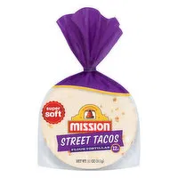 Mission Super Soft Flour Tortillas, Street Tacos, 12 Each