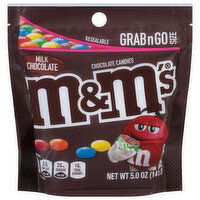 M&M's Chocolate Candies, Milk Chocolate, Grab n Go Size, 5 Ounce