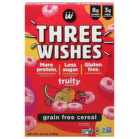 Three Wishes Cereal, Fruity Flavored, Grain Free, 8.6 Ounce