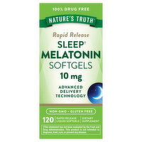 Nature's Truth Melatonin, Sleep, 10 mg, Softgels, 120 Each