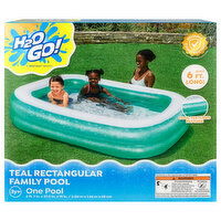 H2OGo! Family Pool, Rectangular, Teal, 3y+, 1 Each