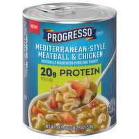 Progresso Mediterranean-Style Meatball & Chicken Soup, 18.5 Ounce